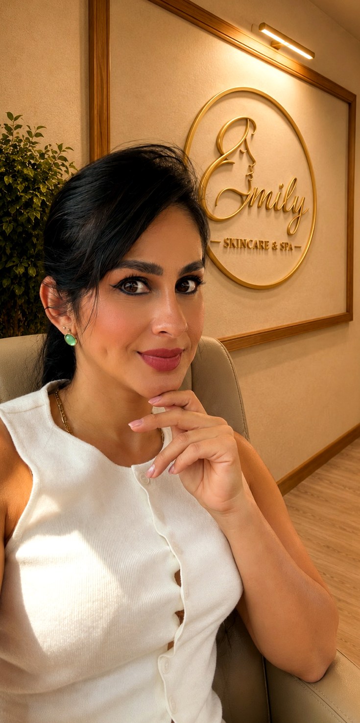 Emily Menjivar at Emily SkinCare & Spa in Kearney, Nebraska.
